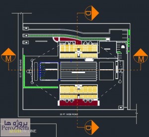 پلان مجموعه استخر شنا