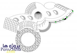 دانلود پلان موزه به همراه تصاویر سه بعدی