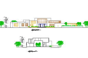 دانلود پلان مهد کودک به همراه رندر سه بعدی