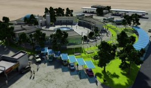 دانلود پلان اقامتگاه بین راهی به همراه تصاویر سه بعدی